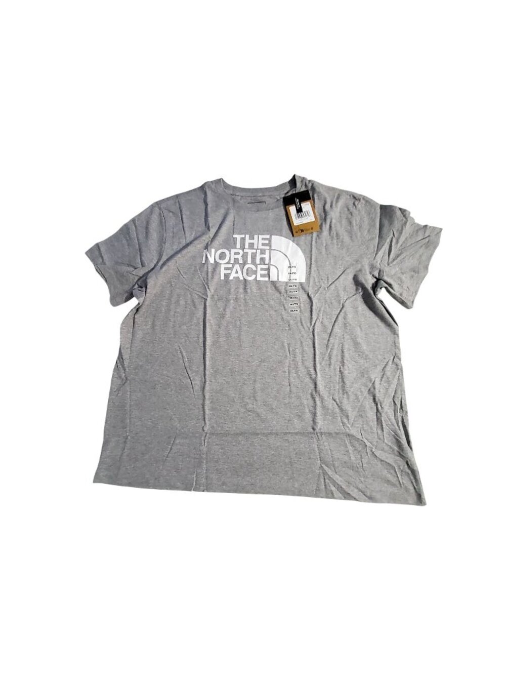 The North Face Womens Short Sleeve T-Shirt Pale Grey XXL Cotton Blend Casual